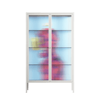 Flower - Cabinet - Cezar Berje - Chalk - Reeded glass