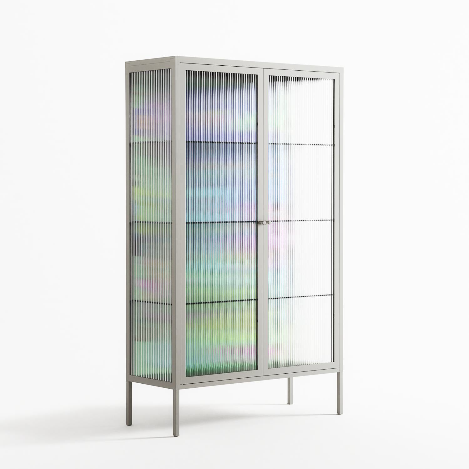 Transmutation - Cabinet - Cezar Berje - Chalk - Reeded glass