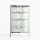 Epic Swirl - Cabinet - Amy Suther - Chalk - Reeded glass