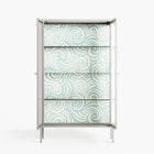 Epic Swirl - Cabinet - Amy Suther - Chalk - Reeded glass