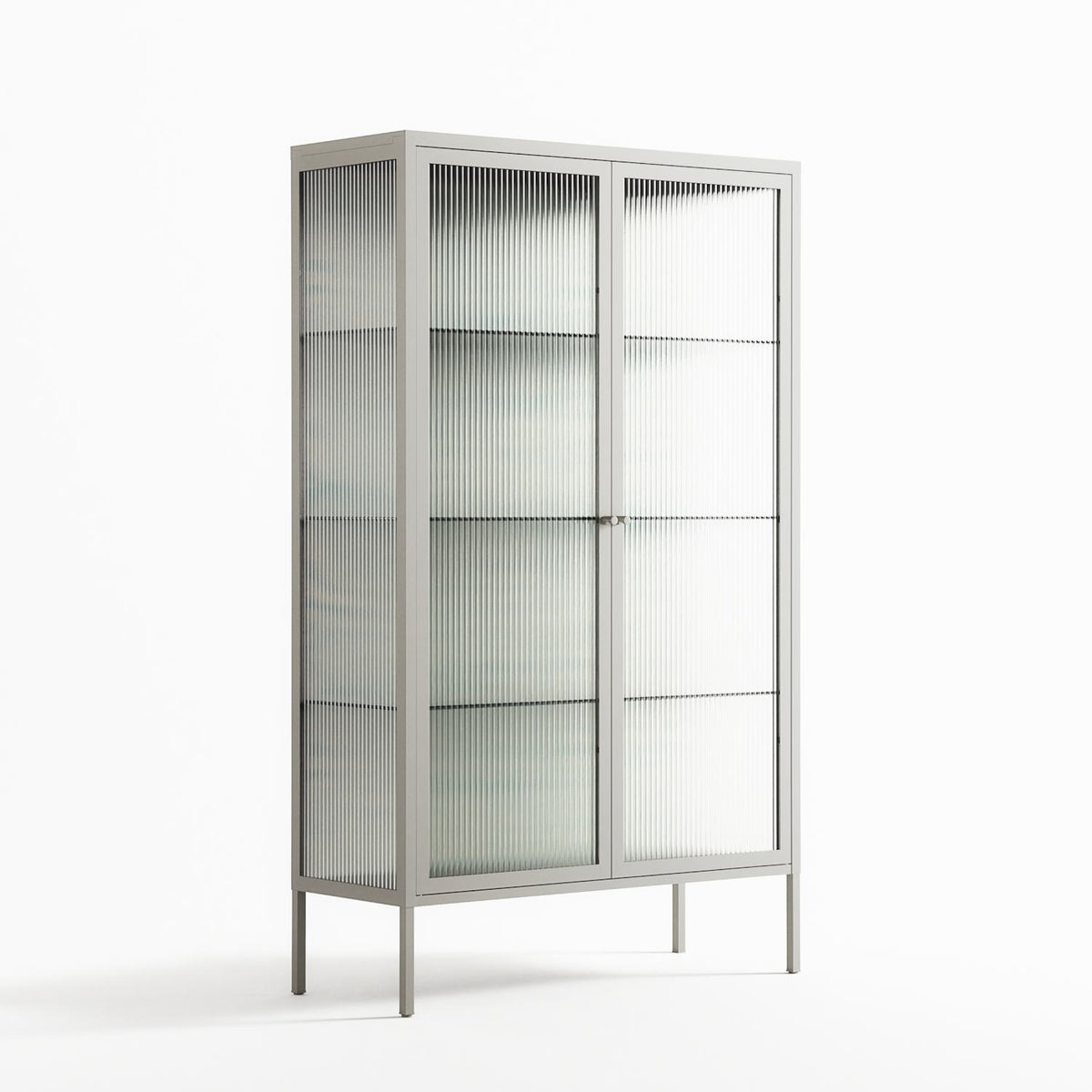 Epic Swirl - Cabinet - Amy Suther - Chalk - Reeded glass