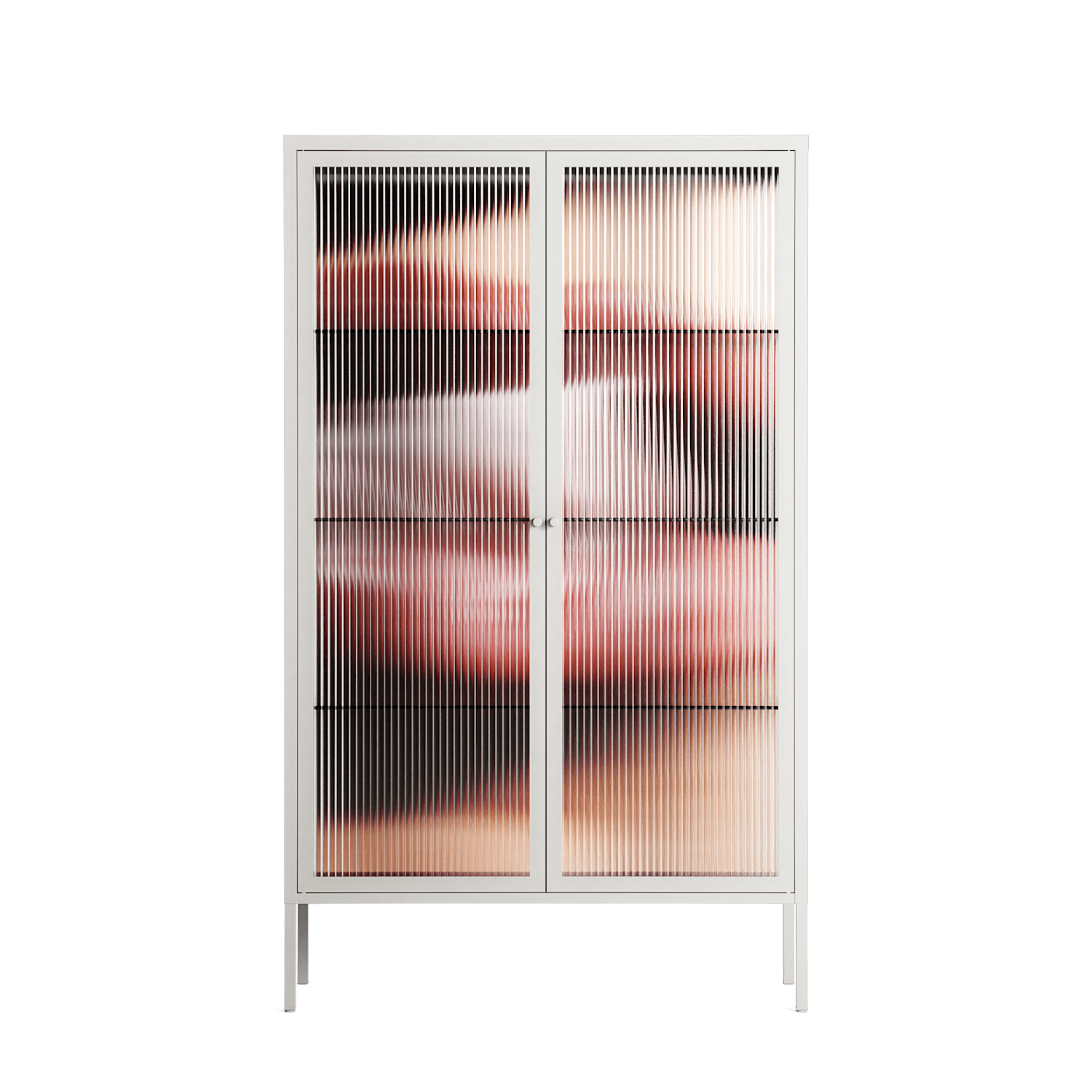 Blow - Cabinet - Nadia Ryder - Chalk - Reeded glass