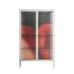 Red 3 - Cabinet - Nadia Ryder - Chalk - Reeded glass