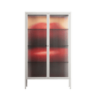 Red - Cabinet - Nadia Ryder - Chalk - Reeded glass
