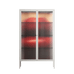 Red - Cabinet - Nadia Ryder - Chalk - Reeded glass