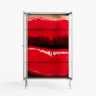 Squish - Cabinet - Nadia Ryder - Chalk - Reeded glass