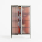 The Art Of Kissing 2 - Cabinet - Nadia Ryder - Chalk - Reeded glass
