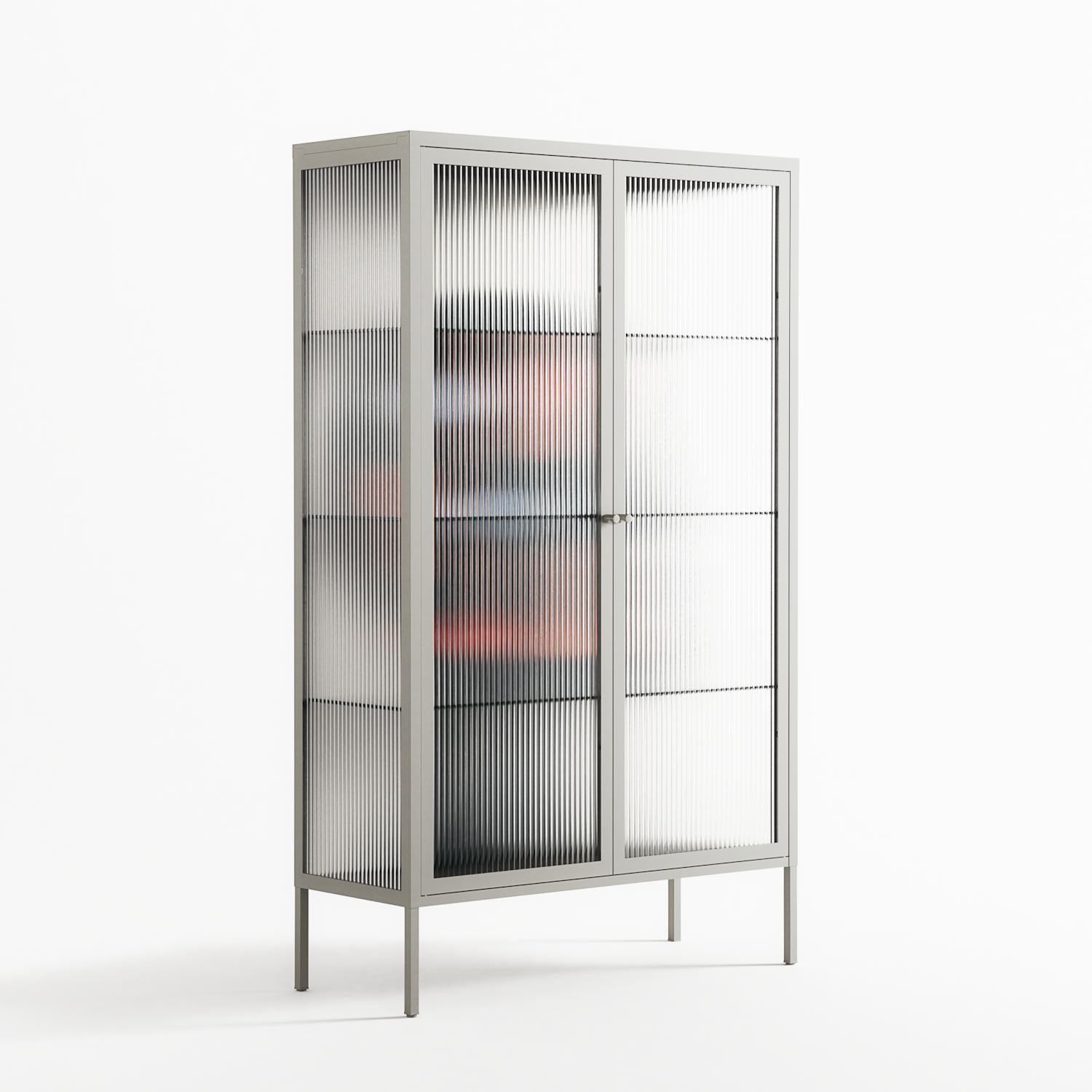 Désordre_Intérieur - Cabinet - David Vanadia - Chalk - Reeded glass