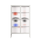 Équilibré - Cabinet - David Vanadia - Chalk - Reeded glass