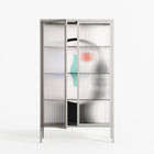 Équilibre_Intérieur - Cabinet - David Vanadia - Chalk - Reeded glass