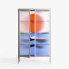 Immergé - Cabinet - David Vanadia - Chalk - Reeded glass