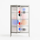 Pattern - Cabinet - David Vanadia - Chalk - Reeded glass
