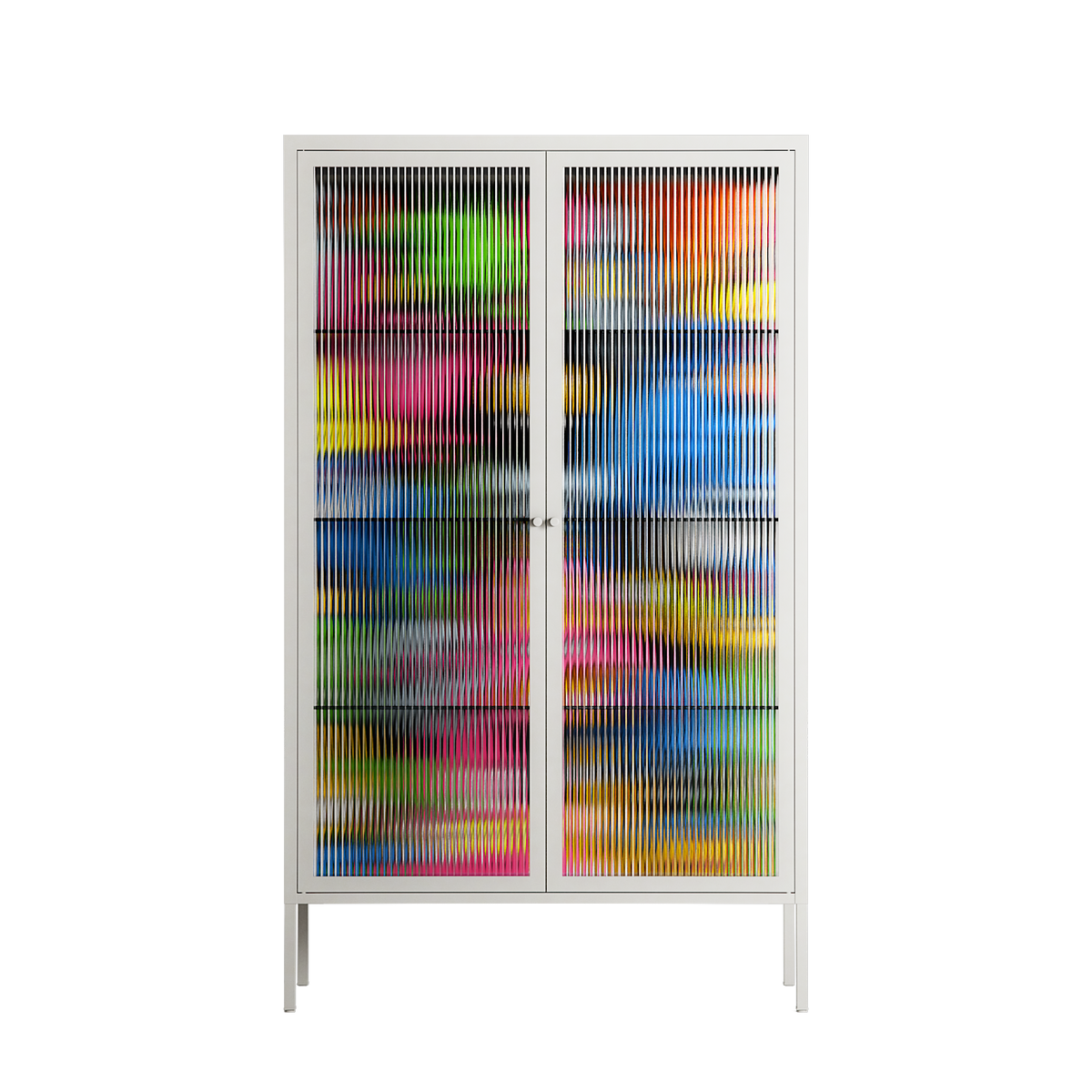 All The Good Guys - Cabinet - Craig Watkins - Chalk - Reeded glass