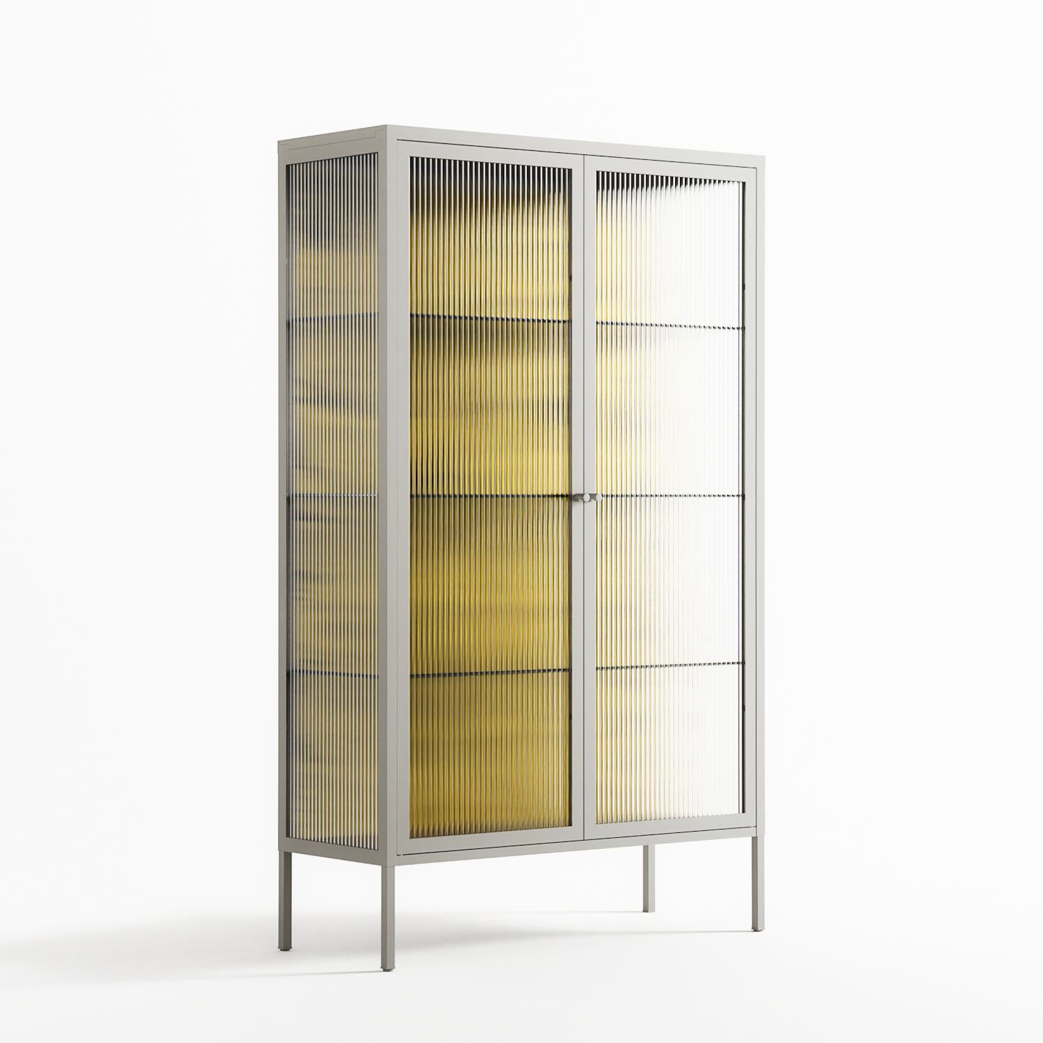 What a Mess - Cabinet - Craig Watkins - Chalk - Reeded glass