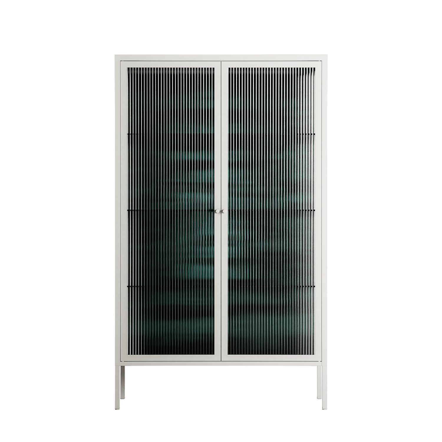 Optical Delusion - Cabinet - Craig Watkins - Chalk - Reeded glass