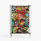 All The Stickers - Cabinet - Craig Watkins - Chalk - Reeded glass