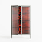 Wottosque Red - Cabinet - Craig Watkins - Chalk - Reeded glass