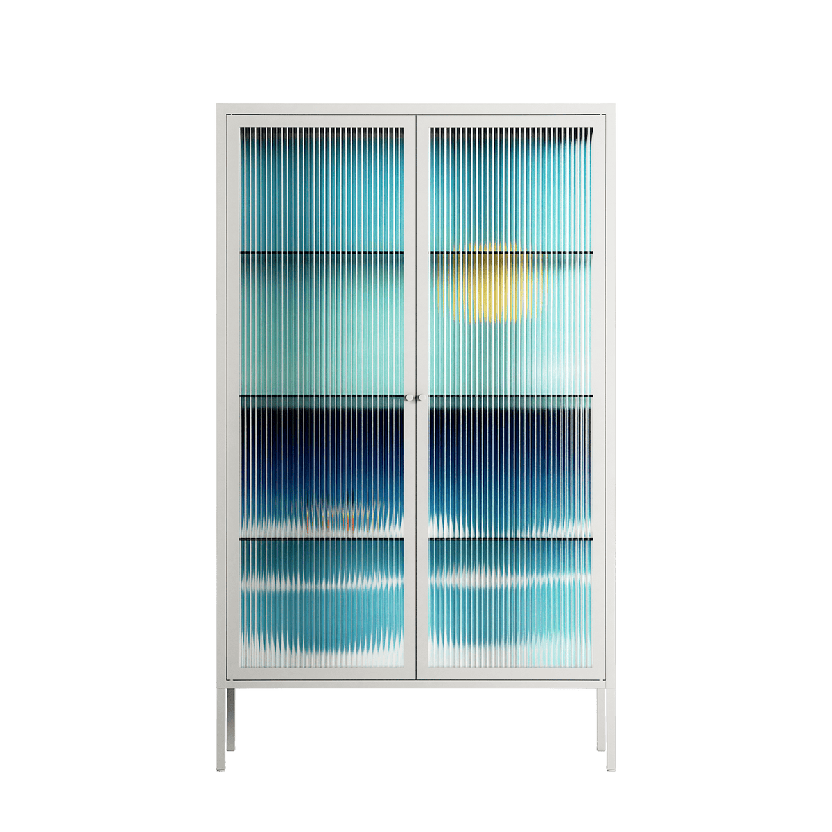 Sea Swim - Cabinet - Henry Rivers - Chalk - Reeded glass