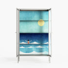 Sea Swim - Cabinet - Henry Rivers - Chalk - Reeded glass