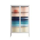 The Wave - Cabinet - Henry Rivers - Chalk - Reeded glass