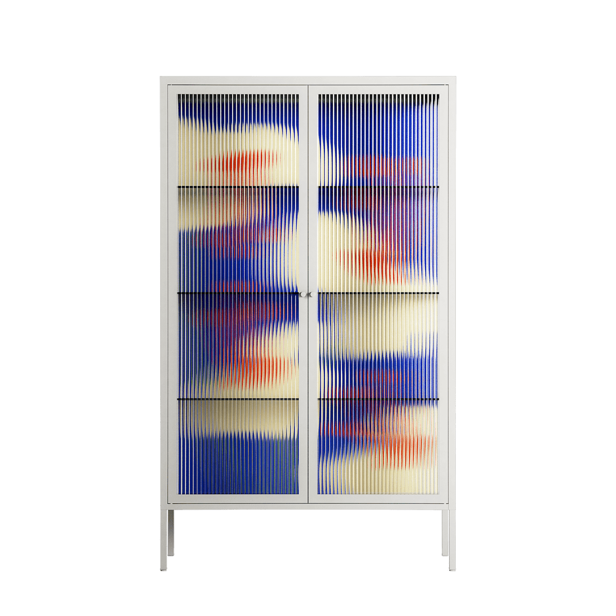 Meadow - Cabinet - Magda March - Chalk - Reeded glass