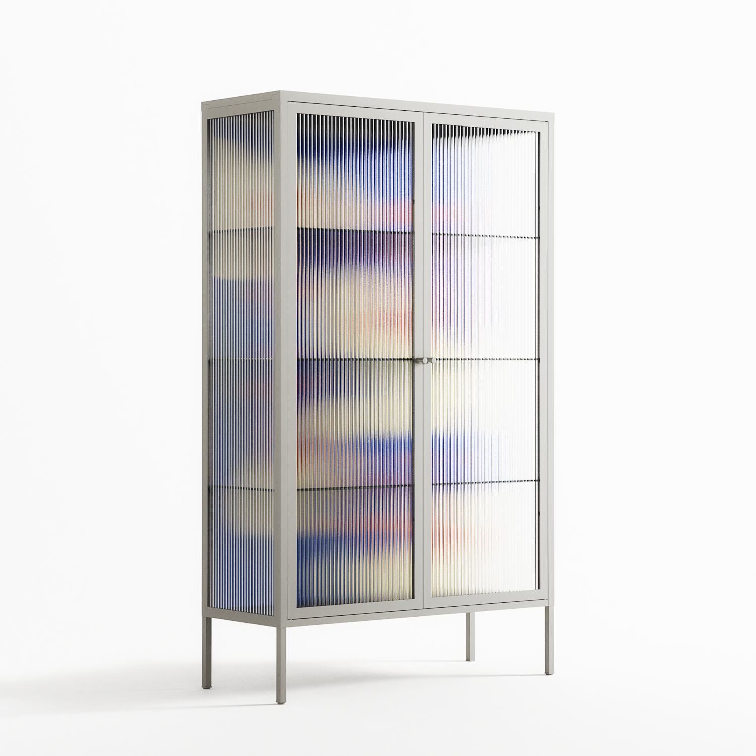 Meadow - Cabinet - Magda March - Chalk - Reeded glass