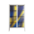 Blue Gale - Cabinet - Oluwasheyi Adebayo - Chalk - Reeded glass