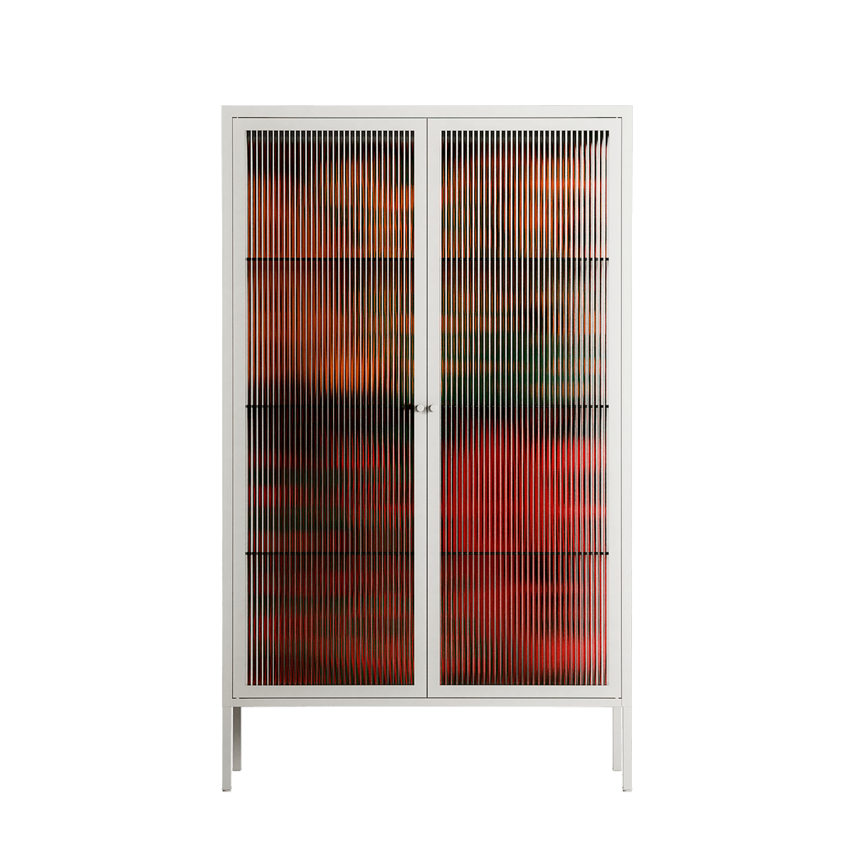 Hours - Cabinet - Oluwasheyi Adebayo - Chalk - Reeded glass