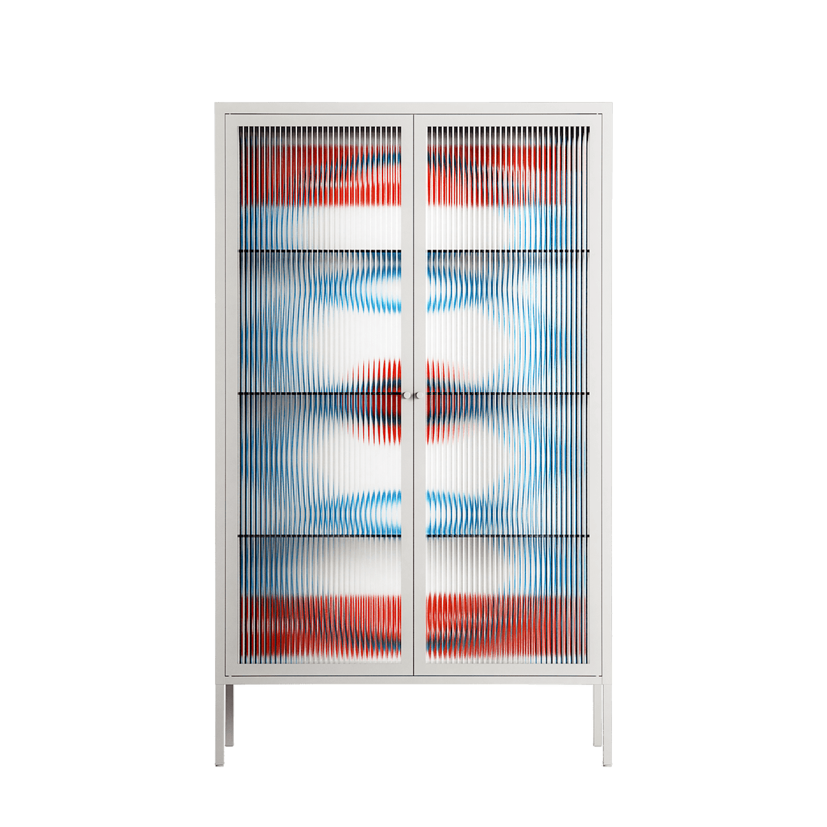Velvet Dusk - Cabinet - Oluwasheyi Adebayo - Chalk - Reeded glass