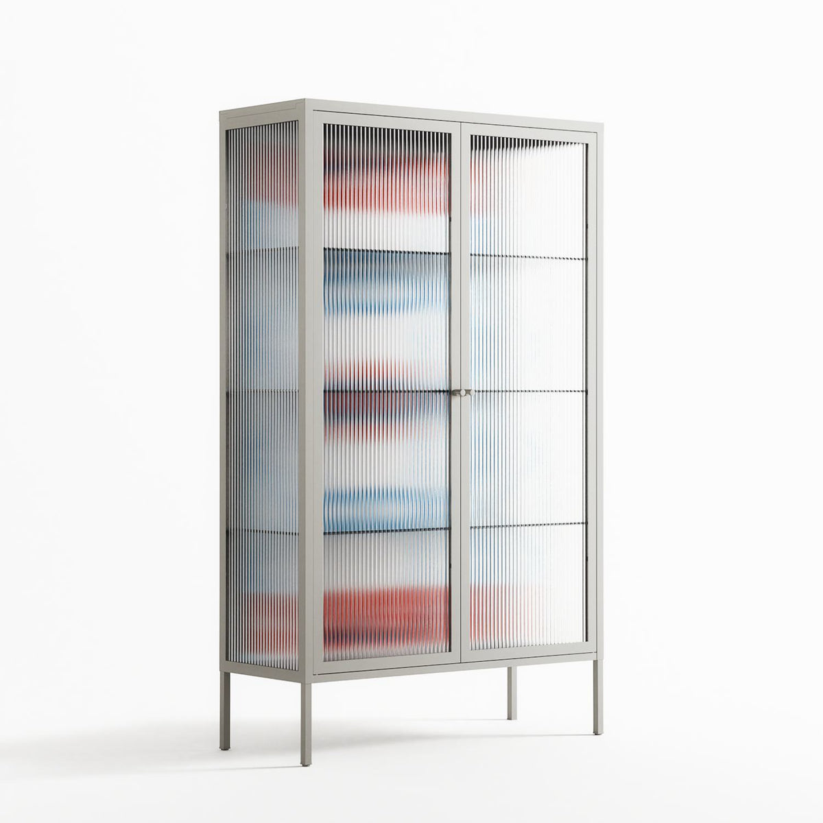 Velvet Dusk - Cabinet - Oluwasheyi Adebayo - Chalk - Reeded glass