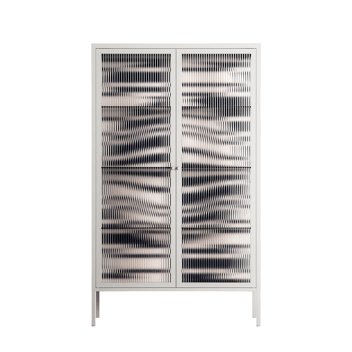 Wave Lens - Cabinet - Oluwasheyi Adebayo - Chalk - Reeded glass