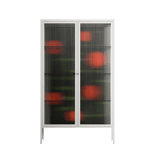 Floral Pipes - Cabinet - Kristin Eriksson - Chalk - Reeded glass