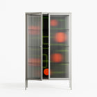 Floral Pipes - Cabinet - Kristin Eriksson - Chalk - Reeded glass