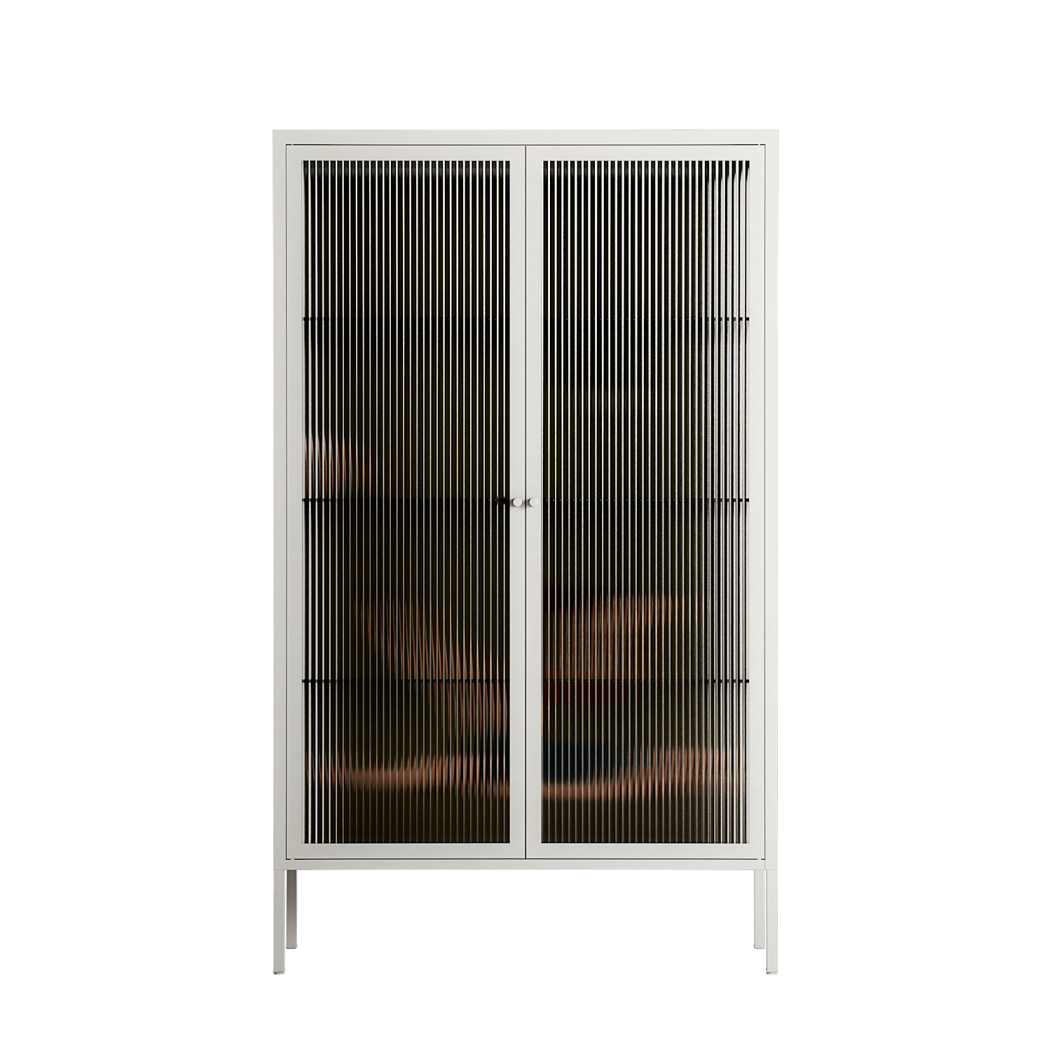 Friday Night Rituals - Cabinet - Kristin Eriksson - Chalk - Reeded glass