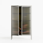 Friday Night Rituals - Cabinet - Kristin Eriksson - Chalk - Reeded glass