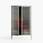 The Man Behind The Curtain - Cabinet - Kristin Eriksson - Chalk - Reeded glass