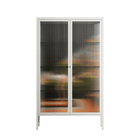 Waiting Game - Cabinet - Kristin Eriksson - Chalk - Reeded glass