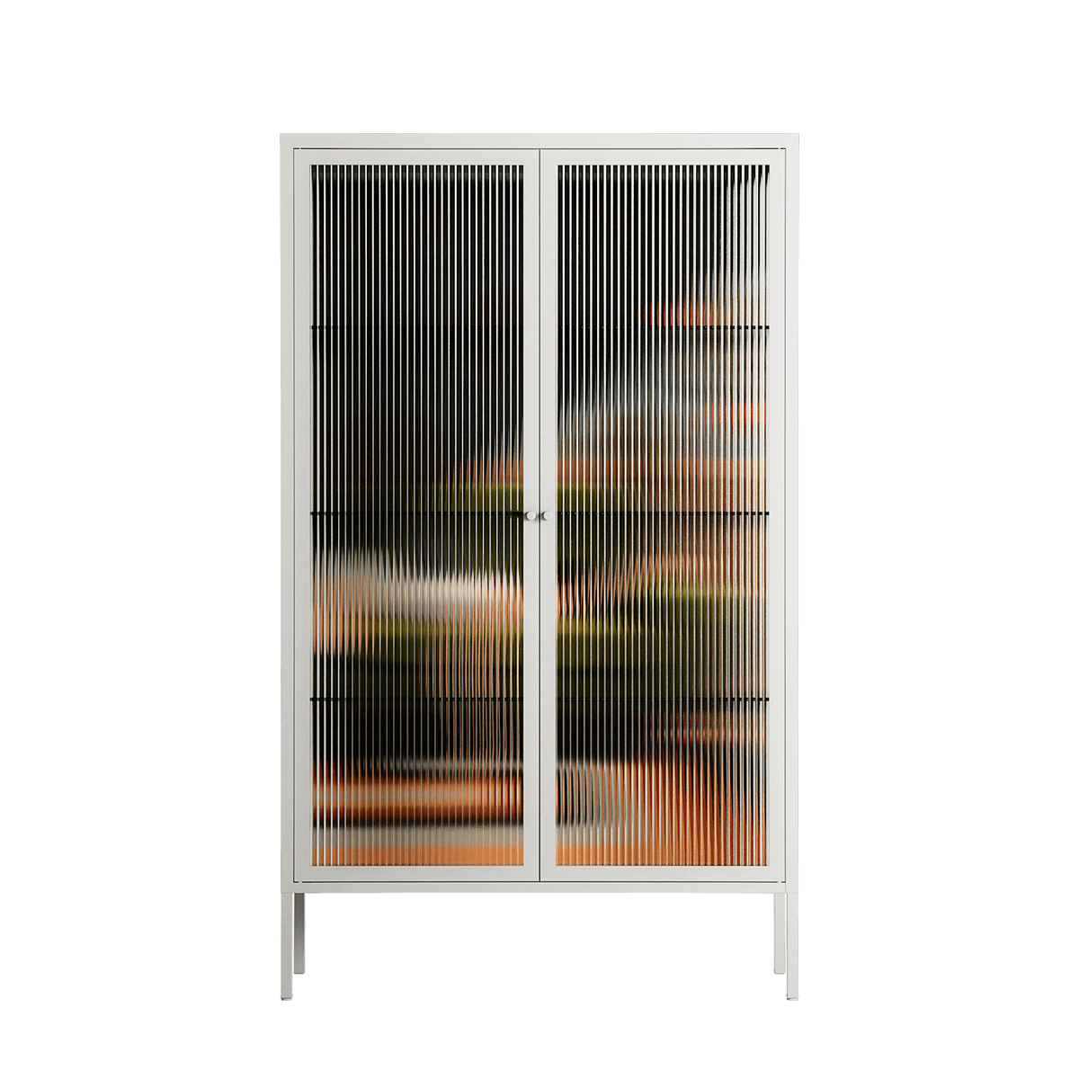 Waiting Game - Cabinet - Kristin Eriksson - Chalk - Reeded glass