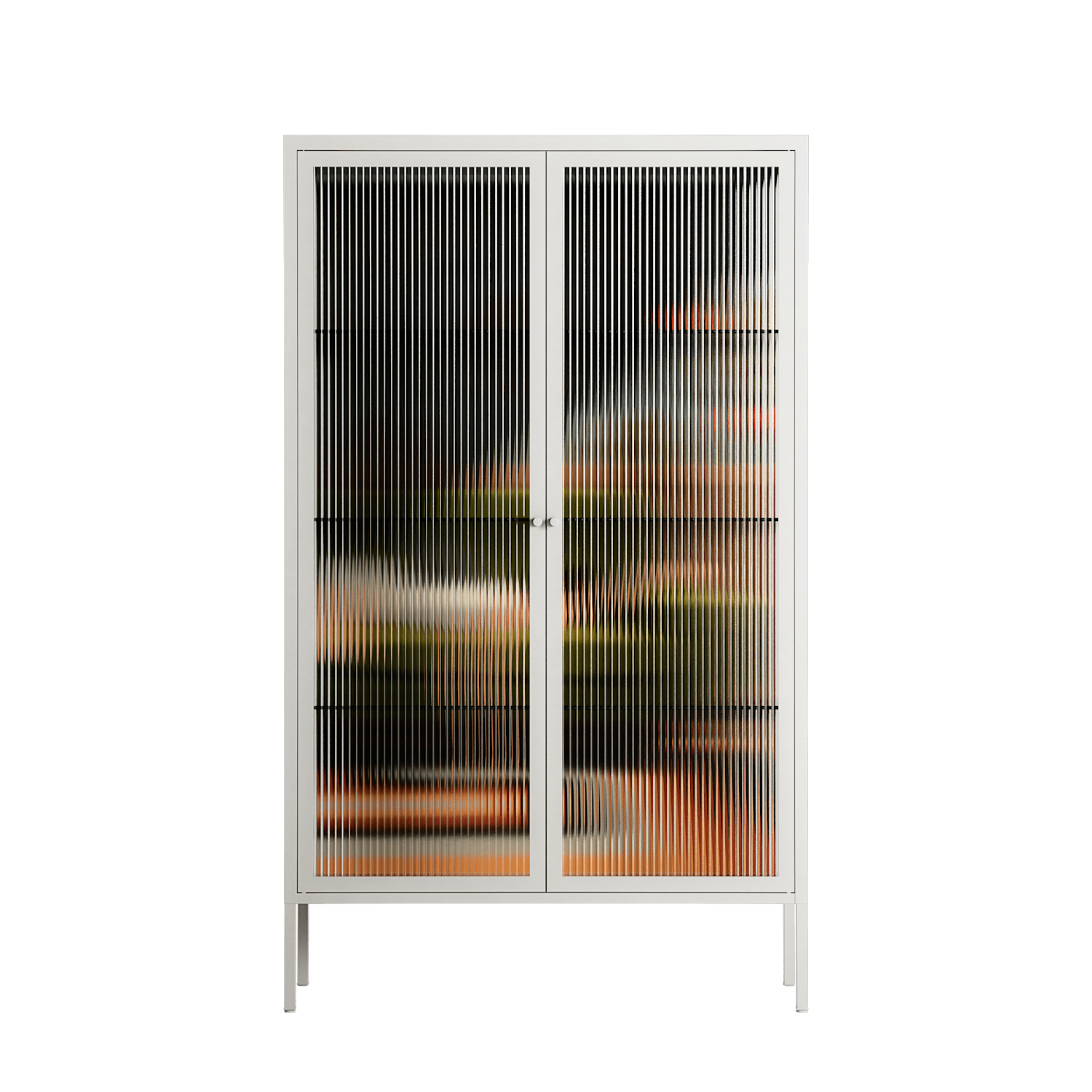 Waiting Game - Cabinet - Kristin Eriksson - Chalk - Reeded glass