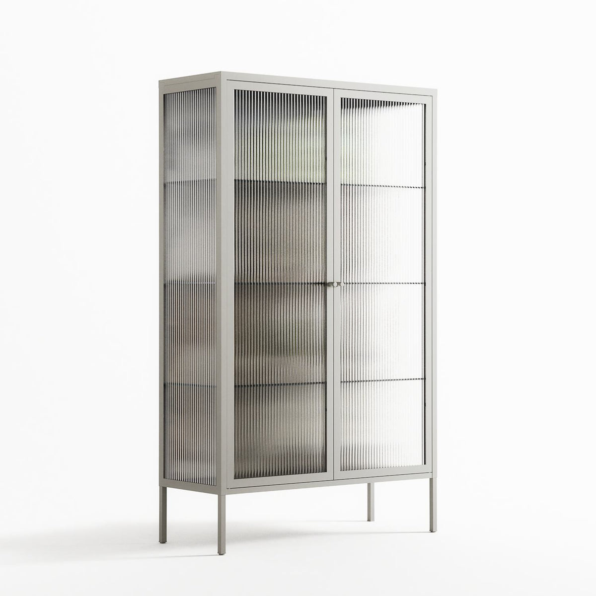 As The Rain Falls - Cabinet - Sophie Goudman-Peachey - Chalk - Reeded glass