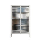 Balance - Cabinet - Sophie Goudman-Peachey - Chalk - Reeded glass