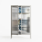 Balance - Cabinet - Sophie Goudman-Peachey - Chalk - Reeded glass
