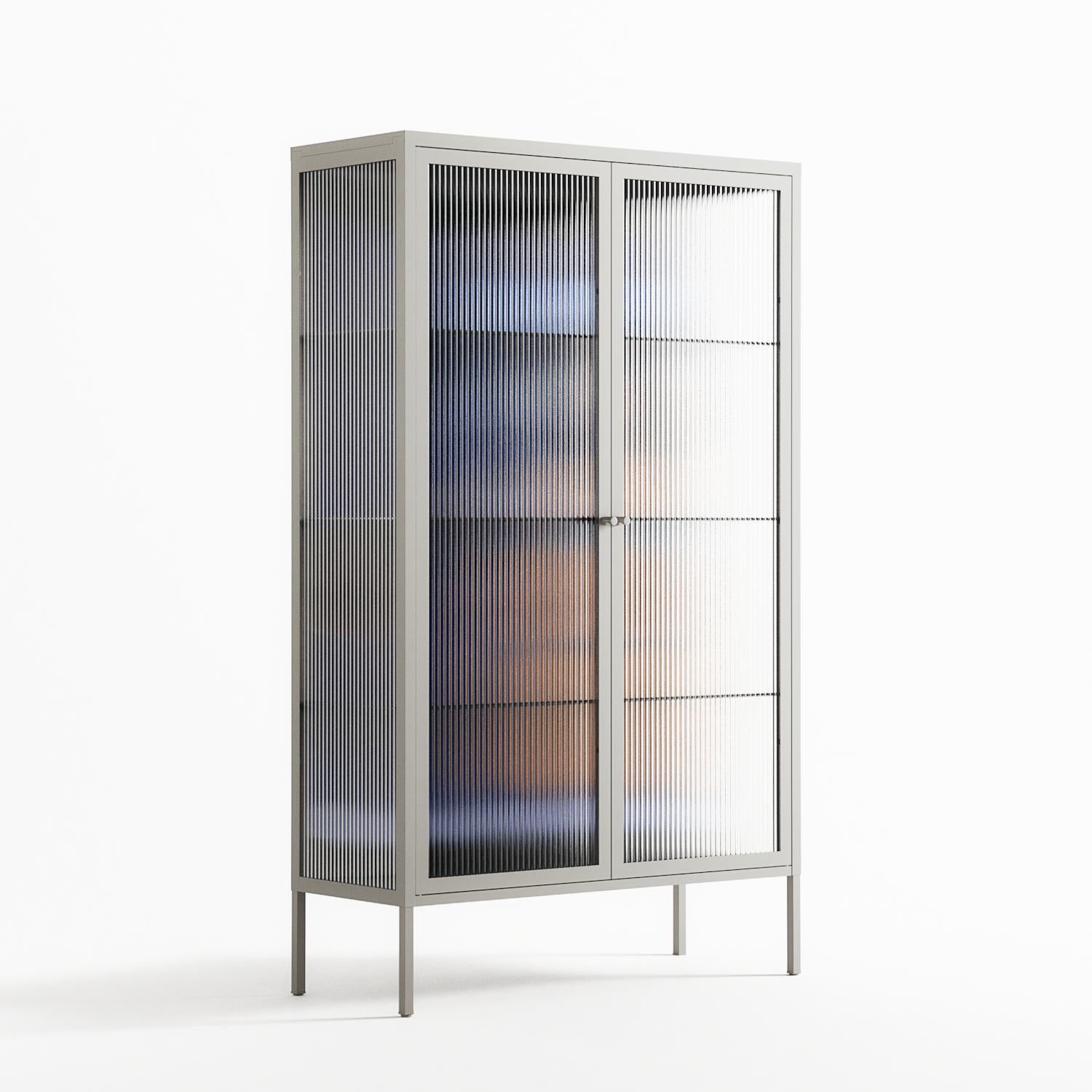 Blue Velvet - Cabinet - Sophie Goudman-Peachey - Chalk - Reeded glass