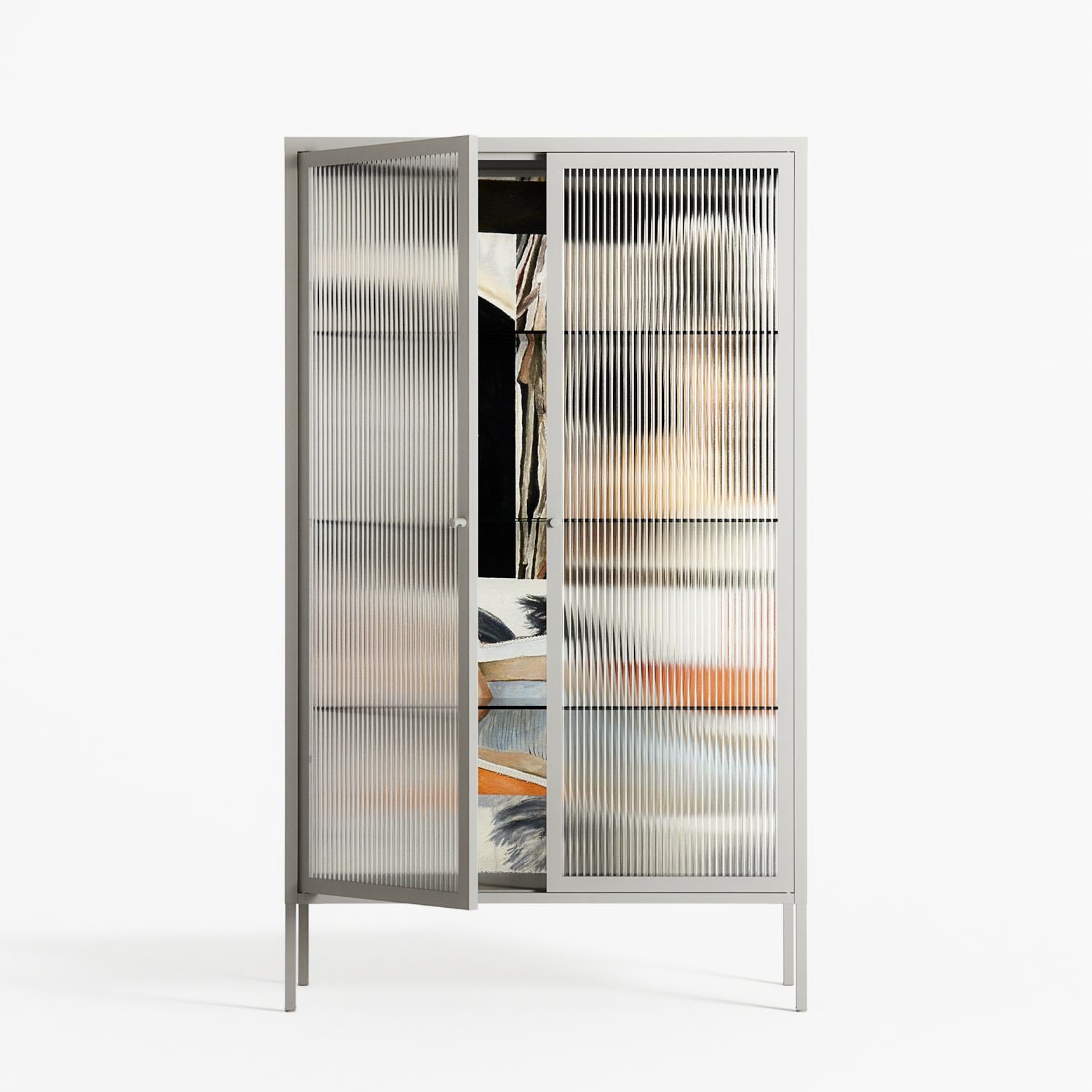 Sweet Far Away - Cabinet - Sophie Goudman-Peachey - Chalk - Reeded glass
