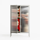 Where We Belong - Cabinet - Sophie Goudman-Peachey - Chalk - Reeded glass
