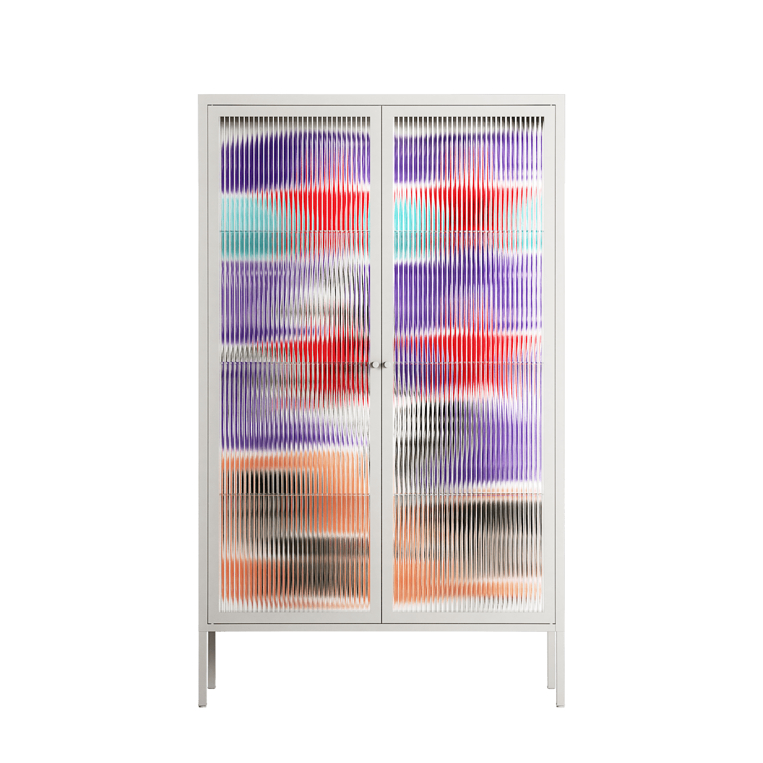 Scenes From - Cabinet - Caitlin Flood-Molyneux - Chalk - Reeded glass