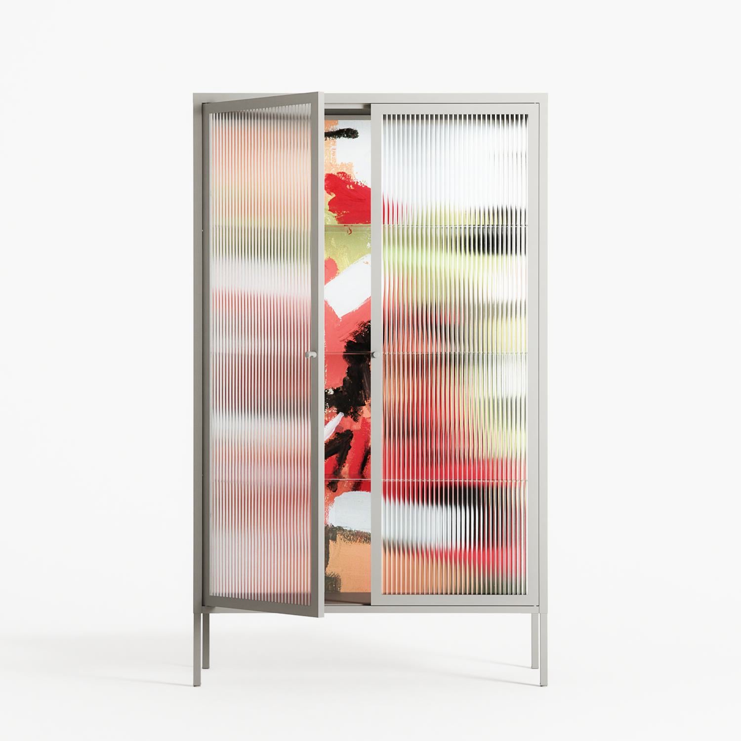 Rogue - Cabinet - Caitlin Flood-Molyneux - Chalk - Reeded glass