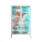 Rush - Cabinet - Caitlin Flood-Molyneux - Chalk - Reeded glass