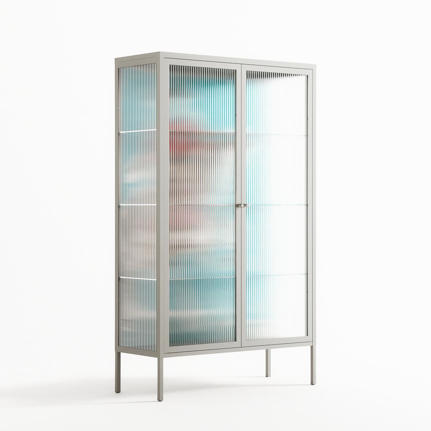 Rush - Cabinet - Caitlin Flood-Molyneux - Chalk - Reeded glass