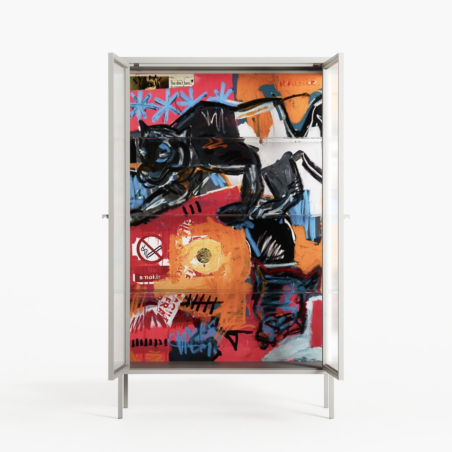 Ambush - Cabinet - Caitlin Flood-Molyneux - Chalk - Reeded glass